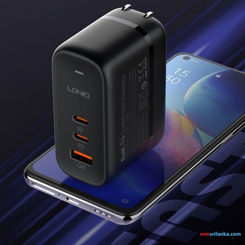 LDNIO Q366 65W 3 Port PD QC4.0+ A+2C Type-C Charger